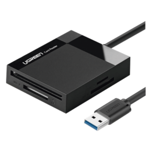 UGREEN 30333 – Lector de Tarjetas USB-A 3.0 / 4 en 1 / CompactFlash / SD / MemoryStick / TransFlash / 5 Gbps / Hasta 2 TB / Cable 15 cm