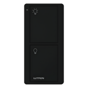 LUTRON ELECTRONICS PJ22BGBLL01 – Control Remoto Inalámbrico / 2 Botones / Alcance 18 m (59.1 ft) Línea de Vista / Batería 10 Años / Sin Cableado