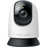 Mercusys MC200 – Cámara IP Wi-Fi / 2 Megapixel / Pan/Tilt 360° / Visión Nocturna 12.2 m (40 ft) / Detección IA de Personas y Llanto / Audio Bidireccional