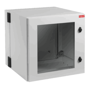 HOFFMAN PTHW242424G2 – Gabinete Industrial / 12 UR / Puerta con Ventana / NEMA 12 / IP55 / IK10 / Montaje en Pared / 612 x 600 x 610 mm