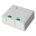 LINKEDPRO BY EPCOM LP-WP-06 – Caja de Pared / 2 Puertos Keystone / UL 94V-0 / Montaje Superficial Vertical / Incluye Kit de Herramientas