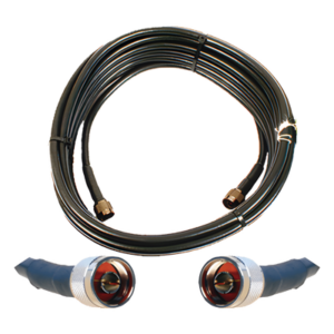 WILSONPRO / WEBOOST 952-350 – Jumper Coaxial / 50 Ohm / 15.24 m (50 pies) / N Macho / Blindaje >90 dB / Wilson-400