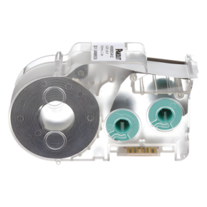 PANDUIT T038X000VXC-BK – Casete de Etiqueta de Vinilo / Cinta Continua / 9.65 mm x 7.6 m (24.93 ft) / Negro sobre Amarillo / Interior-Exterior