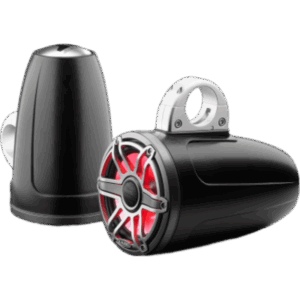JL AUDIO 10-03088-00 – Bocina Cerrada para Torre / JL Audio M6 7.7" / Coaxial / 100 W RMS / LED Transflective™ / Rejilla Deportiva de Titanio / 45 Hz-25 kHz / 4 Ω