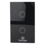 SMARTHOME BY EPCOM SHS212Z – Interruptor Inteligente / 2 Circuitos / ZigBee / 800 W por Canal / 100-250 V / 120 mm x 72 mm