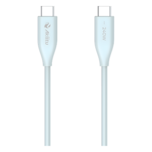 EZVIZ AK-PAC24S-B-1.5M – Cable de Carga USB-C / 240W / Transferencia 480 Mbps / Tecnología GaN / Silicona No Tóxica / 1.5 m (4.9 ft)