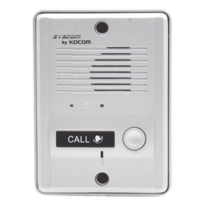 KOCOM MS-2D – Frente de Calle Metálico / Audio Portero / Compatible KDP601A1M / Compatible KDP602A/D / Uso Exterior