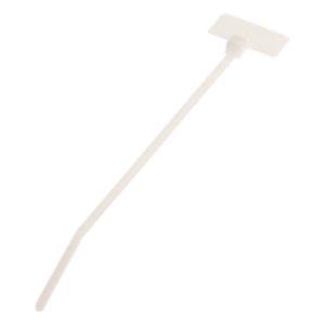PANDUIT PLF1M-C – Cincho de Identificación Tipo Bandera / 109 mm x 2.4 mm / Área de Marcado 150.9 mm² / Nylon 6.6 / Rango -60°C a 85°C / Instalación hasta 22.1 mm