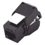 LINKEDPRO BY EPCOM LP-KJ-516-TTBK – Módulo Jack Keystone / Cat5e / Toolless / Terminación 180° / UTP / 1 Puerto / Color Negro