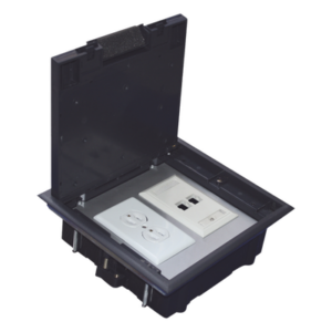 THORSMAN TH-CP-2M – Caja de Piso / 2 Módulos Universales / ABS y Acero Galvanizado / 1.957 kg / EIA/TIA-569-A