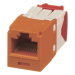 PANDUIT CJ5E88TGOR – Conector Jack RJ45 / Categoría 5e / 8P8C / Terminación TG / Sin Herramienta de Impacto / -10°C a 65°C / 3.28 pies de Alcance de Frecuencia