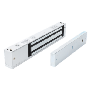 ACCESSPRO MAG600NLED – Chapa Magnética Electromagnética / 280 kg (600 lbs) / 12/24 VCC / LED Ultra-brillante / Sensor NO/NC / Aluminio Anodizado