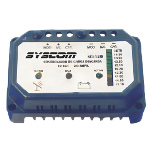 SCI220 – Controlador de Carga Solar / 20 A / 24 Vcc / Protección de Baterías