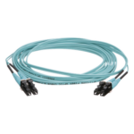 PANDUIT FZ2ERLNLNSNM005 – Jumper de Fibra Óptica / OM4 50/125 / LC-LC Dúplex / OFNR Riser / Aqua / 5 m (16.40 pies)