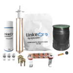 LINKEDPRO BY EPCOM LP-GROUND30A-KIT – Kit Puesta a Tierra 30A / Electrodo Cobre Electrolítico / Diseño Delta / Filtro Equipotencial / Compuesto 12 kg / Barra Unión + Conectores + Registro