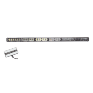 EPCOM INDUSTRIAL SIGNALING XLT2136A – Barra de Luz de Advertencia / 6 Módulos / 24 LED Gen III / 30 Pulgadas (762 mm) / Ámbar / 18 Patrones / 10-30 VCC