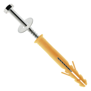 ACCESSPRO AC-4TOR – Tornillo para Tope Estacionamiento / Reductor de Velocidad / 12 cm (4 pulgadas) / Grosor 12 mm / Arandela y Taquete Plástico Incluidos