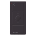 LUTRON ELECTRONICS PJ23BRLGBLL01 – Control Inalámbrico de Iluminación / 3 Botones con Subir y Bajar / Alcance 18 m (59.1 ft) / RF 431-437 MHz / Batería 10 Años / Negro Brillante