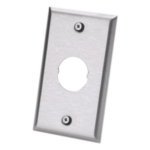 PANDUIT IAEFP1 – Placa de Pared Industrial / 1 Puerto / Acero Inoxidable / Montaje Vertical / Superficie Plana