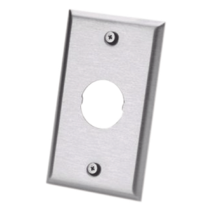 PANDUIT IAEFP1 – Placa de Pared Industrial / 1 Puerto / Acero Inoxidable / Montaje Vertical / Superficie Plana