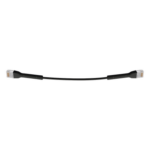 UBIQUITI UC-PATCH-RJ45-BK – Cable Ethernet Cat6 / 22 cm (0.72 ft) / RJ45 / Diámetro ultrafino / Color negro