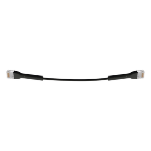 UBIQUITI UC-PATCH-RJ45-BK – Cable Ethernet Cat6 / 22 cm (0.72 ft) / RJ45 / Diámetro ultrafino / Color negro