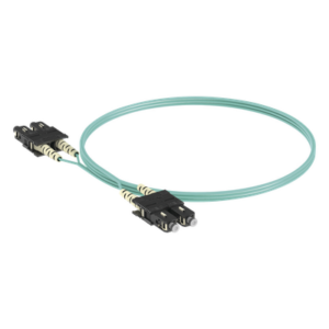 PANDUIT FX23RSNSNSNM003 – Jumper de Fibra Óptica / Multimodo OM3 50/125 / SC-SC Duplex / OFNR Riser / Aqua / 3 m (9.84 ft)