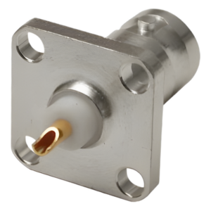 RF INDUSTRIES,LTD RFB-1115 – Conector BNC Hembra / Montaje Panel 4 Perforaciones / 13 mm / 50 Ω / Soldable PCB