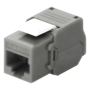 LINKEDPRO BY EPCOM LP-KJ-516-TTGY – Módulo Jack Keystone / Cat5e UTP / Terminación 180° / RJ45 / 100 MHz / 328 pies