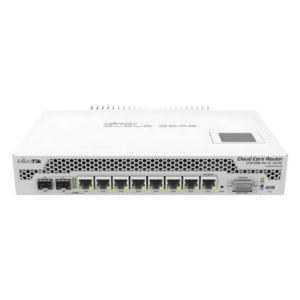 MIKROTIK CCR1009-7G-1C-1S+PC – Cloud Core Router, CPU 9 Núcleos,7 Puertos Gigabit, 1 Combo TP/SFP, 1 puerto SFP+, 2 GB memoria y enfriamiento pasivo