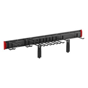BRATECK LGS01-02 – Sistema de Almacenamiento de Pared / Capacidad Total 228 kg (502.7 lb) / 8 Ganchos Ajustables / 2 Bandas de Sujeción / Estructura Acero y Plástico