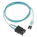 PANDUIT FX2ERLNSNSNM030 – Jumper de Fibra Óptica / Multimodo OM3 50/125 / LC-SC Duplex / OFNR Riser / Aqua / 30 m (98.43 ft)