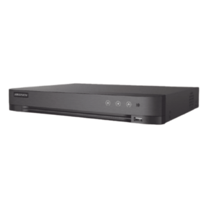 HIKVISION IDS-7216HQHI-M1/H/XT – DVR Pentahíbrido / 24 Canales / 16 TurboHD + 8 IP / 5 Megapixel Lite / Reconocimiento Facial / Audio Bidireccional / H.265+ / HDMI y VGA Full HD