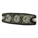 SIGNALPRO SPL3A – Luz Auxiliar de Advertencia / 3 LED / Ámbar / SAE Clase 1 / Multivoltaje 12~24 VCC / Perfil 6.6 mm (0.26") / Memoria No Volátil