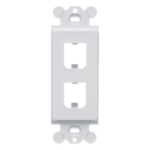 PANDUIT CFG2WH – Marco de Módulo Dúplex / 2 Espacios Mini-Com / Para Placas GFCI Estándar / Color Blanco