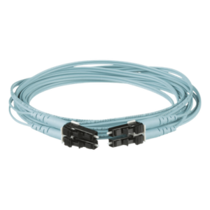 PANDUIT FX2ERLNLNSNM004 – Jumper de Fibra Óptica / Multimodo OM3 50/125 / LC-LC Duplex / OFNR Riser / 4 m (13.12 pies) / Aqua