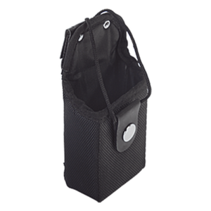SYSCOM KFSM-PRO – Funda de Nylon Reforzada para Radio / Broche Frontal / Forro de Vinilo Resistente a Baterías / Zona Abierta PTT y Audio / 58 x 85 x 37 mm