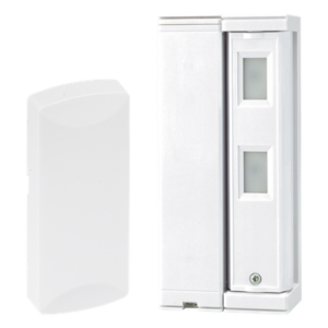 OPTEX FTN-R-HW – Sensor de Movimiento Inalámbrico / Tipo Cortina / Alcance Ajustable 2 m (6.6 ft) o 5 m (16.4 ft) / 100% Exterior / Inmunidad Mascotas 25 kg / Rotación 190°