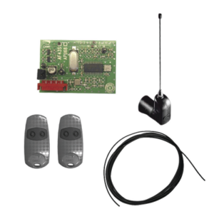 CAME KIT-CME-WL – Kit Receptor Inalámbrico / Alcance 45 m (147.6 ft) / 2 Controles Remotos / Cable RG58 3 m / Antena Externa