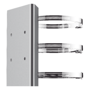 HIKVISION DS-1673ZJ-P – Montaje de Poste para PTZ / Acero Inoxidable / Ajustable 67-127 mm / 7.64 in / 1 kg