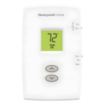 HONEYWELL HOME RESIDEO TH1110DV1009/U – Termostato No Programable / 1 Etapa Calor/Frío / Alimentación 20-30 VAC o Baterías AAA / Terminales R, RC, C, W, Y, G, O, B / Formato Vertical