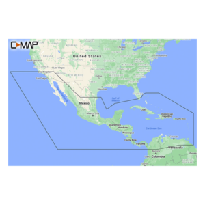 C-MAP M-NA-Y205-MS – Carta Náutica Digital / América Central y Caribe / Identificación de Profundidades / Easy Routing / Fotografía Aérea / Mareas y Corrientes / Vista 3D Ultra Resolución