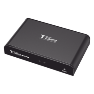 EPCOM TITANIUM TT-383-PRO-4.0-RX – Receptor Compatible para Kits TT-383PRO4.0 / Resolución 1080P@60Hz / Cat 5e/6 / Distancia de 120 m / Control IR / Protocolo HDbitT / Compatible con Switch Gigabit .
