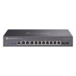 TP-LINK ER7412-M2 – Router Empresarial Multi-WAN / 11 Puertos WAN con Balanceo de Carga / 2 Puertos 2.5 Gigabit / 8 Puertos Gigabit / 2 Puertos SFP / 1,000,000 Sesiones Concurrentes / USB 3.0