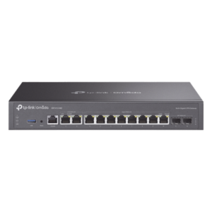 TP-LINK ER7412-M2 – Router Empresarial Multi-WAN / 11 Puertos WAN con Balanceo de Carga / 2 Puertos 2.5 Gigabit / 8 Puertos Gigabit / 2 Puertos SFP / 1,000,000 Sesiones Concurrentes / USB 3.0
