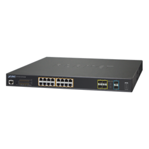 PLANET GS-5220-16UP4S2X – Switch Adminsitrable L2+, 16 puertos Ultra PoE 802.3bt, 4 puertos SFP, 2 puertos SFP+