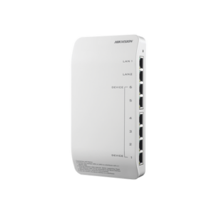 HIKVISION DS-KAD606-N – Distribuidor PoE (propietario) de Audio y Vídeo / Soporta Hasta 6 dispositivos / Compatible con Frente de Calle y Monitor IP HIKVISION