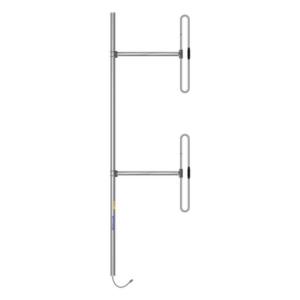 SINCLAIR SD212-SF2P2SNM – Antena Base / 2 Dipolos / 138-174 MHz / 5 dBd / 36 MHz BW / Bi-direccional / 300 W / N Macho / Tilt 0-10° / 10 ft x 3.3 ft x 2.5 ft