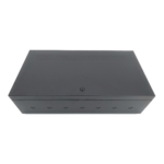 NOTIFIER BB-25 – Gabinete Metálico para Chasis de 6 Módulos / Puerta con Bisagra Inferior / Soporte para Baterías / Color Negro
