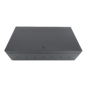 NOTIFIER BB-25 – Gabinete Metálico para Chasis de 6 Módulos / Puerta con Bisagra Inferior / Soporte para Baterías / Color Negro